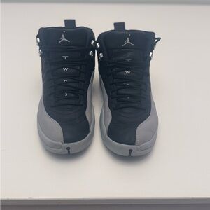 Nike Air Jordan 12 Black Wolf Grey Size 10.5 Men Retro XII Basketball Sneakers